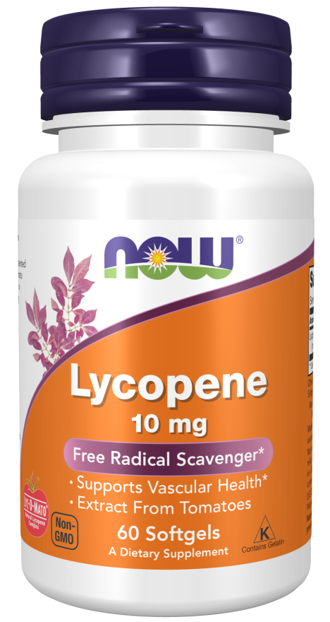 Now Foods Lycopene 10 mg Softgels kaina