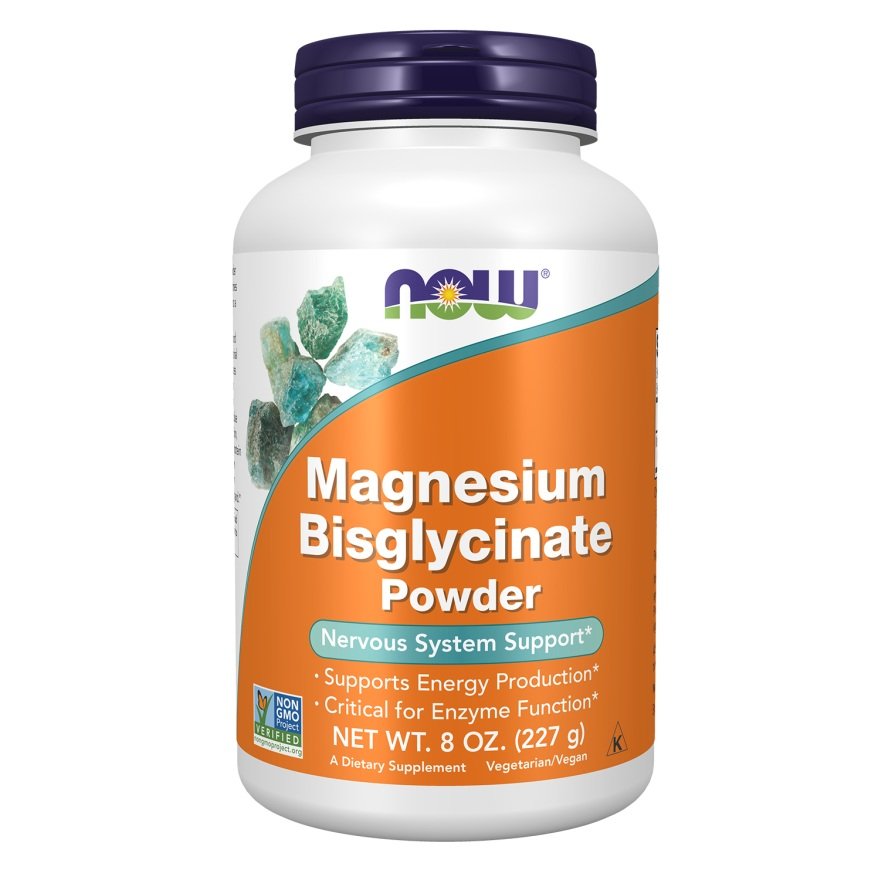 Now foods Magnesium Bisglycinate Powder - 227g