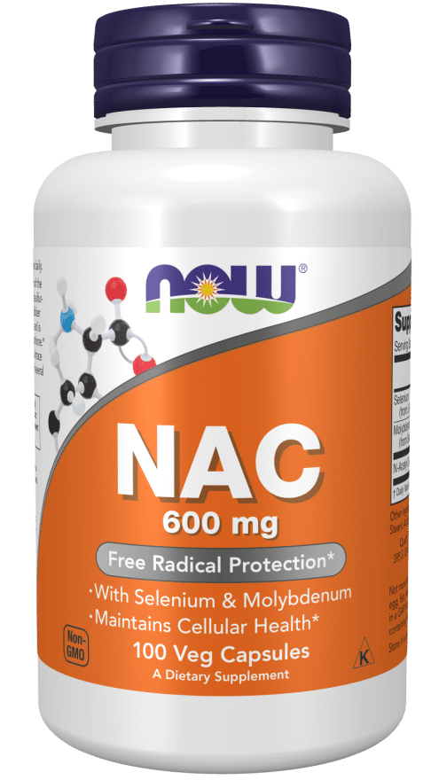NOW Foods N-Acetyl-Cysteine 600mg 100vcaps - NAC kaina