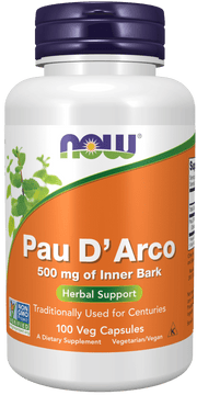 NOW Foods Pau D’Arco 500mg 100caps kaina