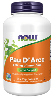 NOW Foods Pau D’Arco 500mg 250caps kaina