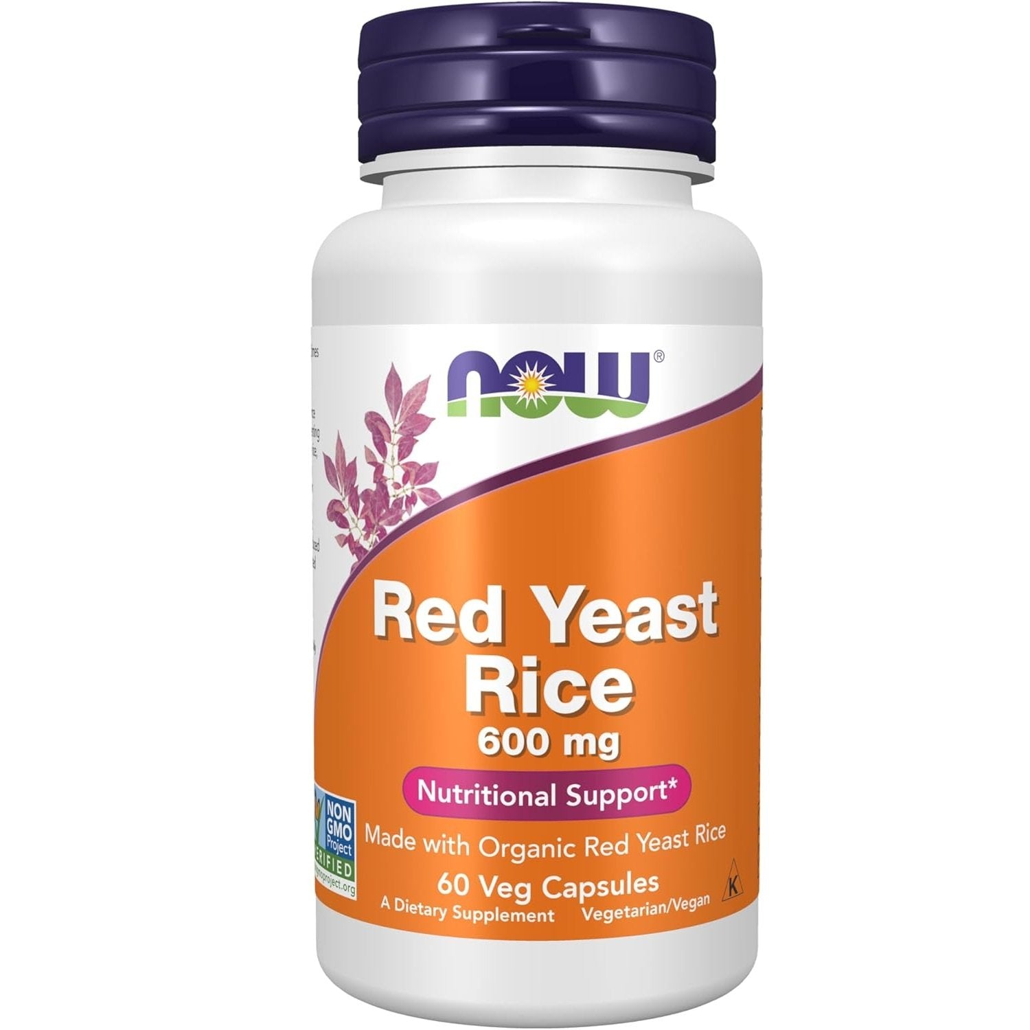 NOW Foods Red Yeast Rice, 600mg - 60 vcaps