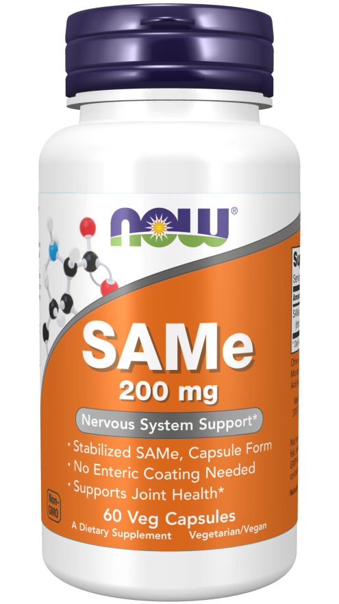 NOW Foods SAMe 200 mg Veg Capsules kaina