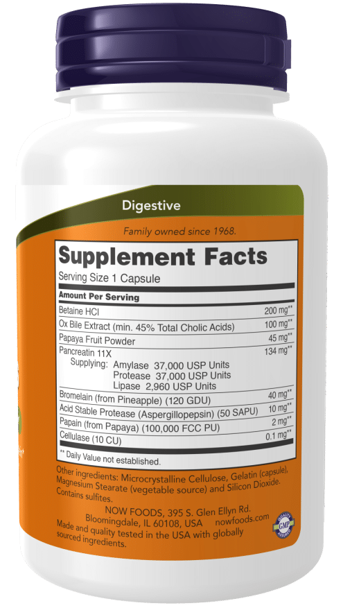 Now Foods Super Enzymes – 90 caps sudetis