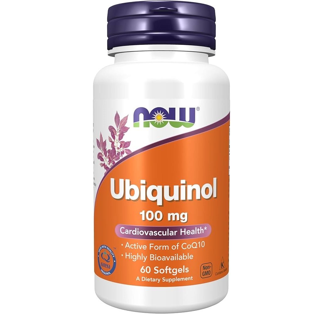 Now Foods Ubiquinol 100 mg 60 softgels kaina