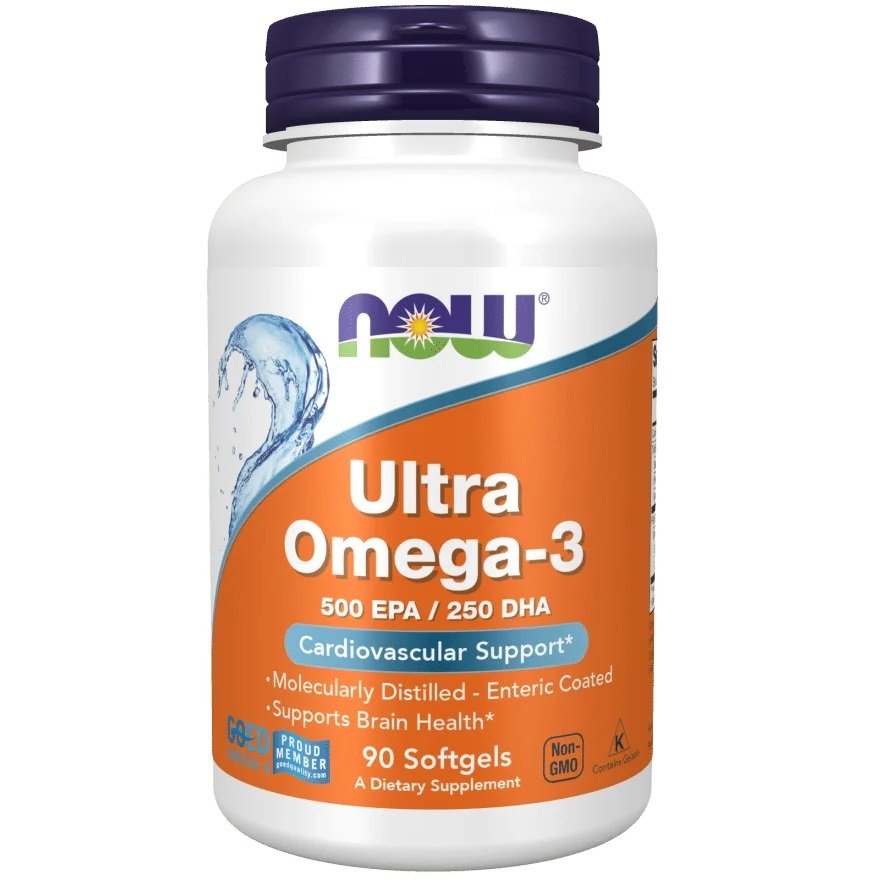 NOW Foods Ultra Omega-3 500 EPA 250 DHA 90caps kaina