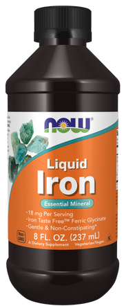 NOW Liquid Iron 237ml - 18mg kaina