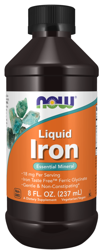 NOW Liquid Iron 237ml - 18mg kaina