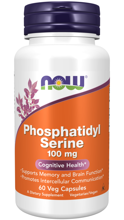 NOW Phosphatidyl Serine 100mg 60 Veg. Capsules kaina