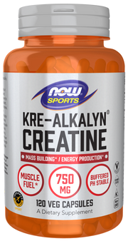 NOW Sports Kre-Alkalyn Creatine 750mg 120 veg caps kaina