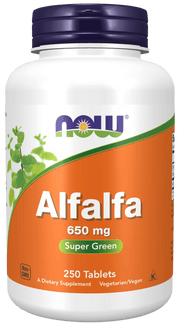NowFoods Alfalfa 650 mg 250 tablets kaina
