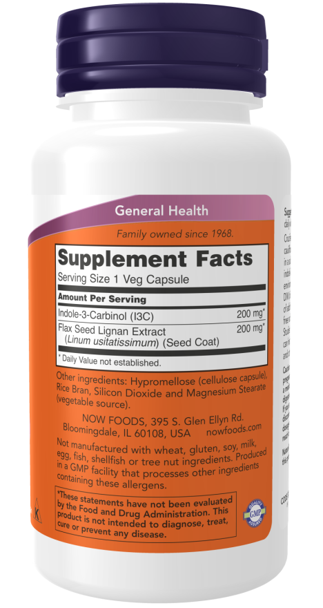 NowFoods Indole-3-Carbinol (I3C) 200 mg 60 Veg Capsules akcija