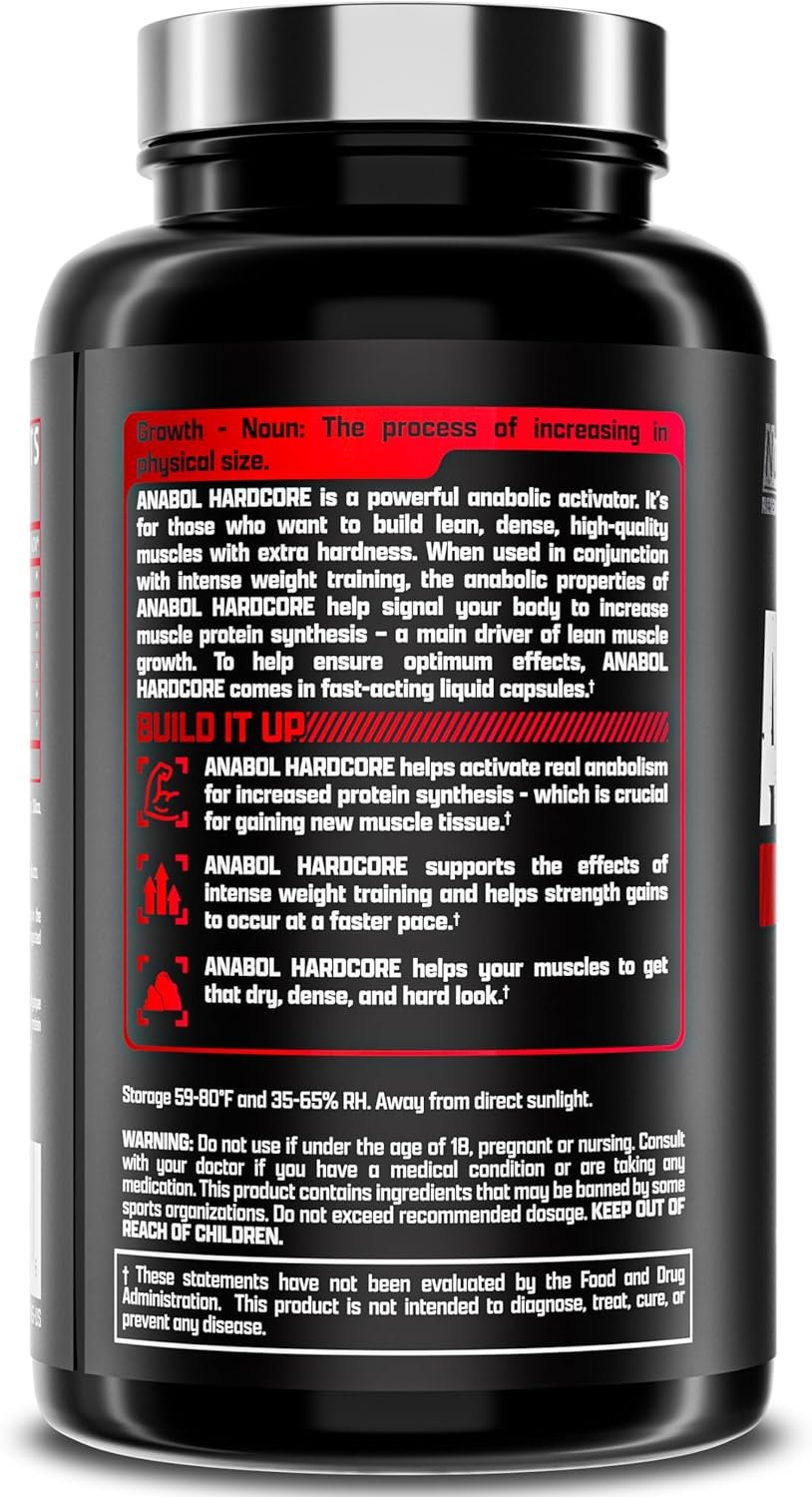 NUTREX Anabol Hardcore - 60caps. vartojimas