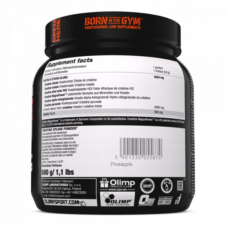 Olimp CREATINE Xplode 500g sudetis