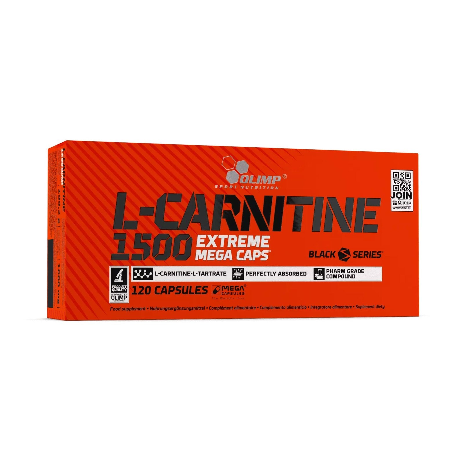 Olimp L-Carnitine 1500 Extreme Mega Caps kaina