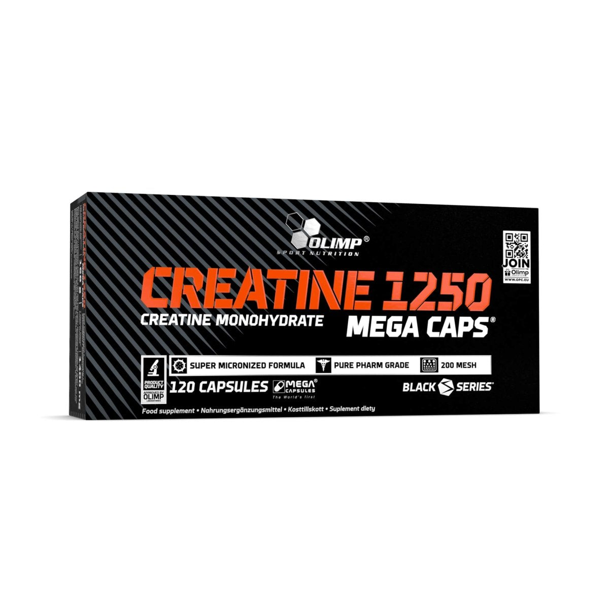 Olimp Nutrition Creatine 1250 Mega Caps - 120 caps kaina