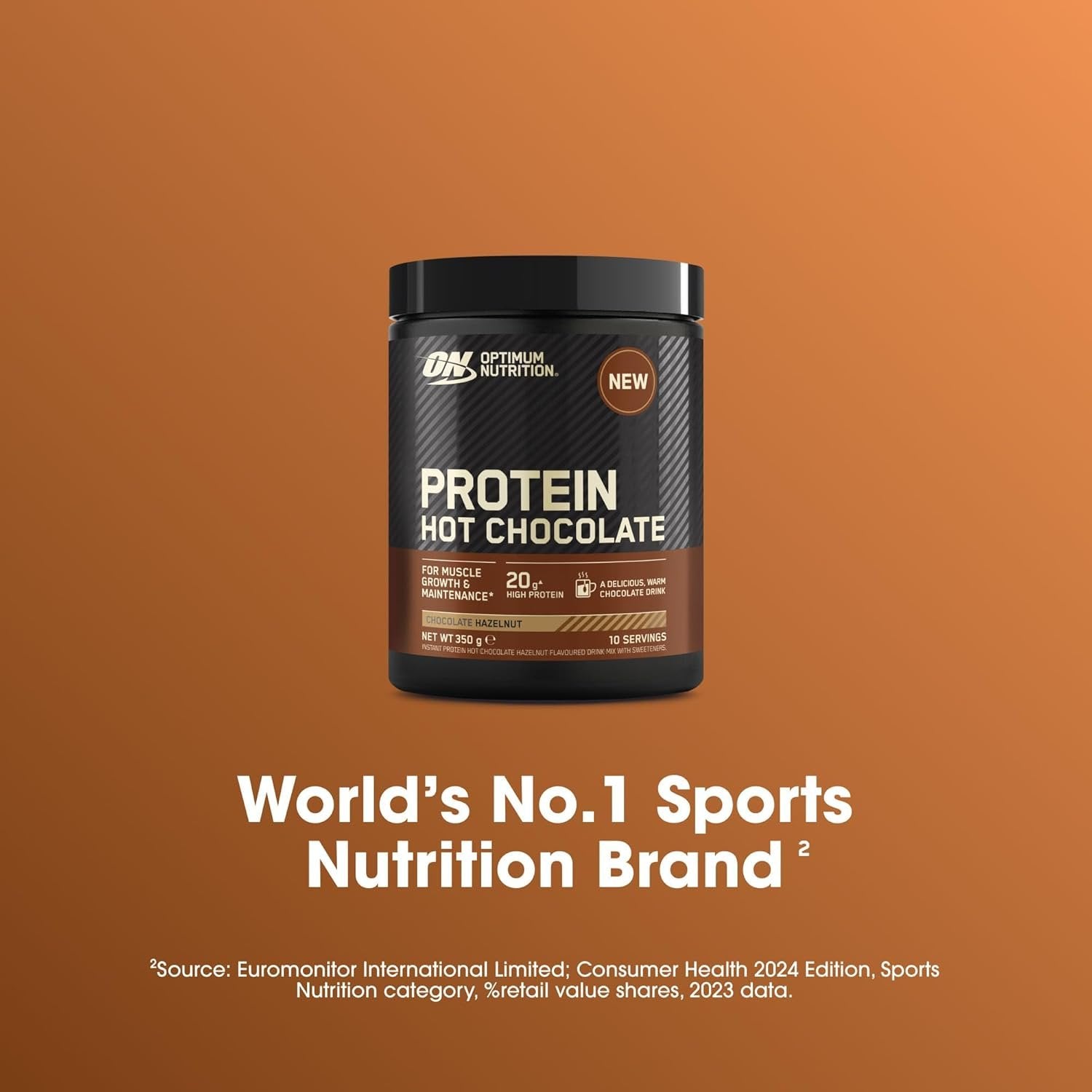 Optimum Nutrition Protein Hot Chocolate 350g Chocolate Hazelnut baneris