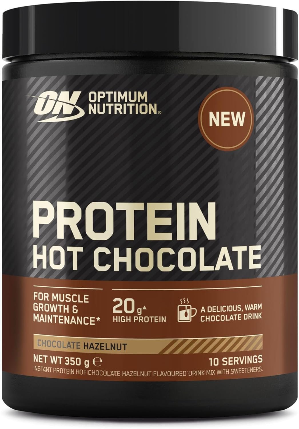 Optimum Nutrition Protein Hot Chocolate 350g Chocolate Hazelnut kaina