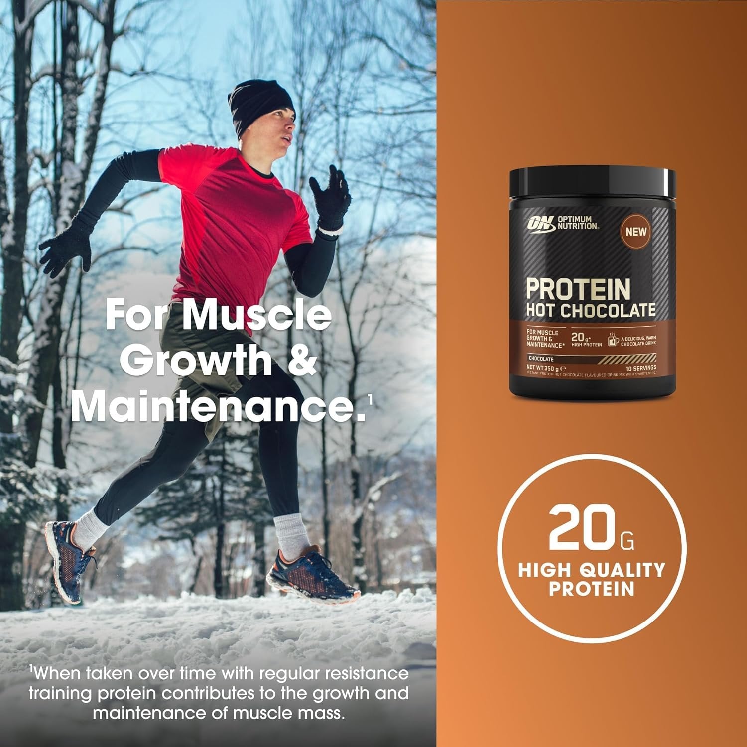 Optimum Nutrition Protein Hot Chocolate 350g Chocolate Hazelnut pirkti