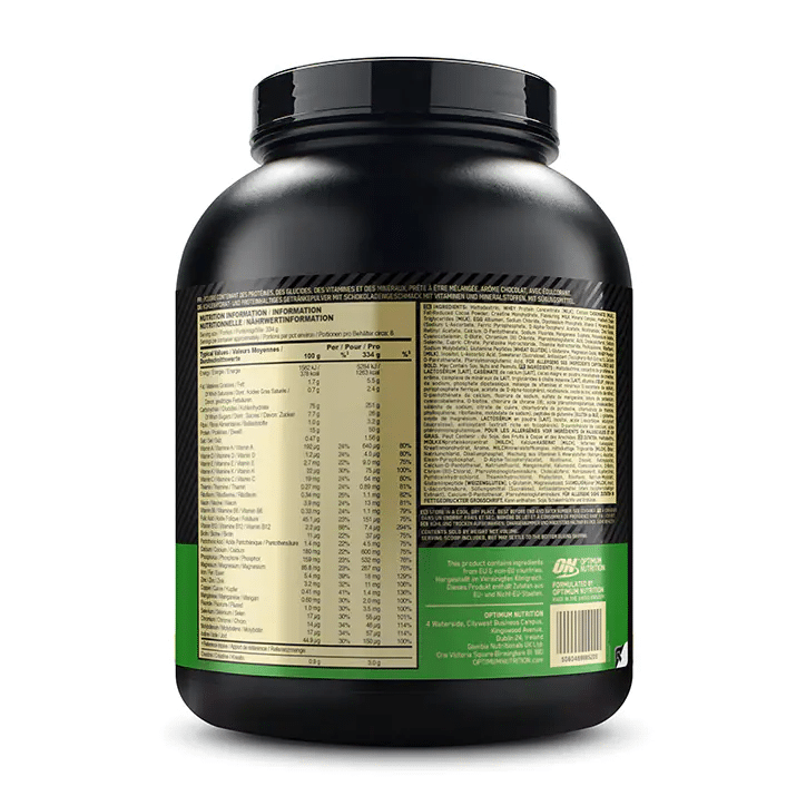 Optimum Nutrition Serious Mass 2730g sudetis
