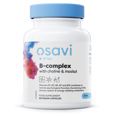 Osavi B-Complex with Choline & Inositol – 60 veganiškų kapsulių
