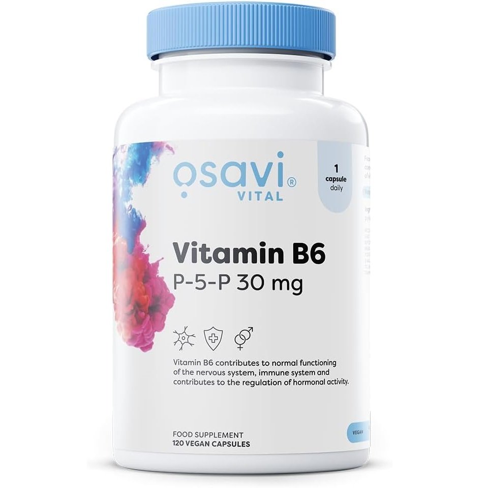 Osavi Vitamin B6, P-5-P 30 mg 120 vegan capsules
