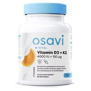 Osavi Vitamin D3 + K2, 4000IU + 150mcg - 60 softgels