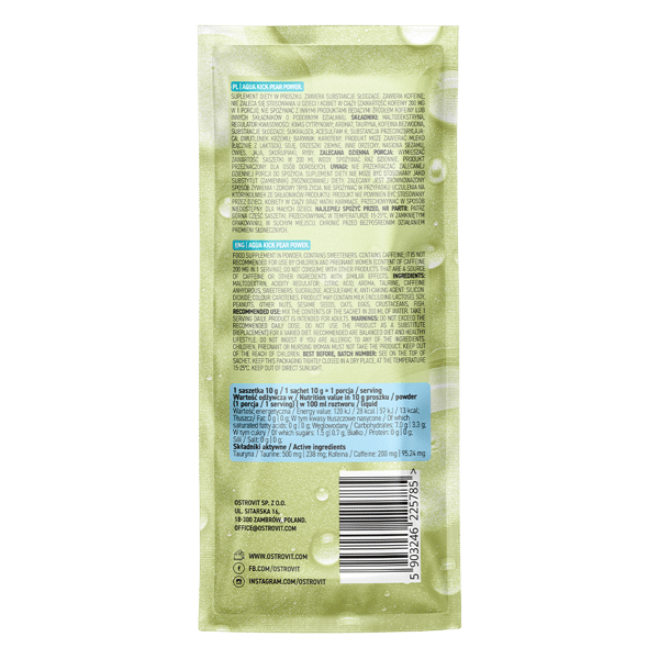 OstroVit Aqua Kick Pear Power 10 g sudetis