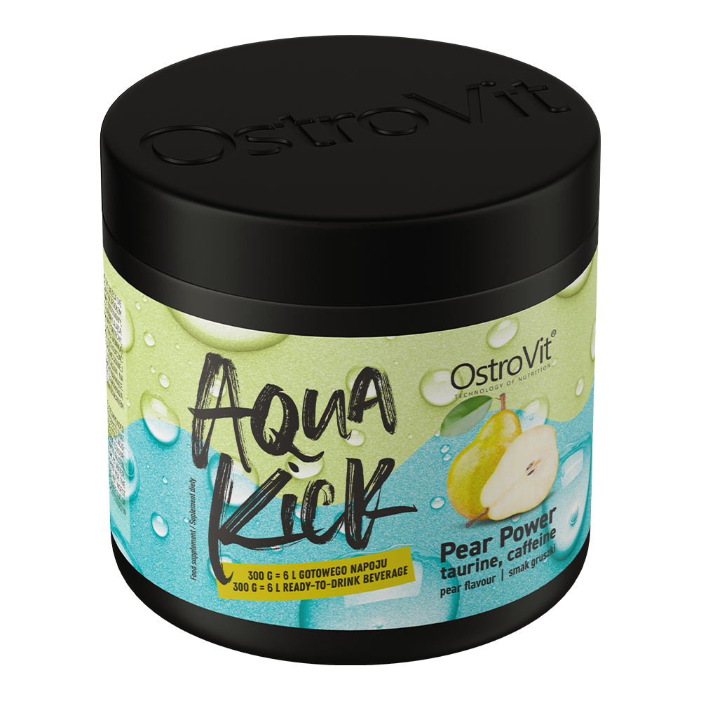 OstroVit Aqua Kick Pear Power 300g kaina akcija