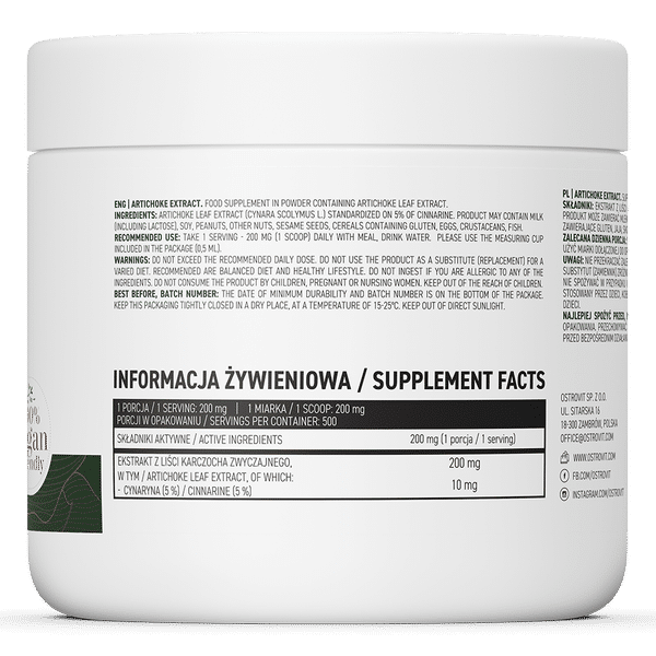 OstroVit Artichoke Extract 100 g sudetis