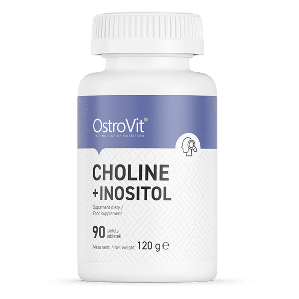 OstroVit Choline + Inositol 90 tabs kaina