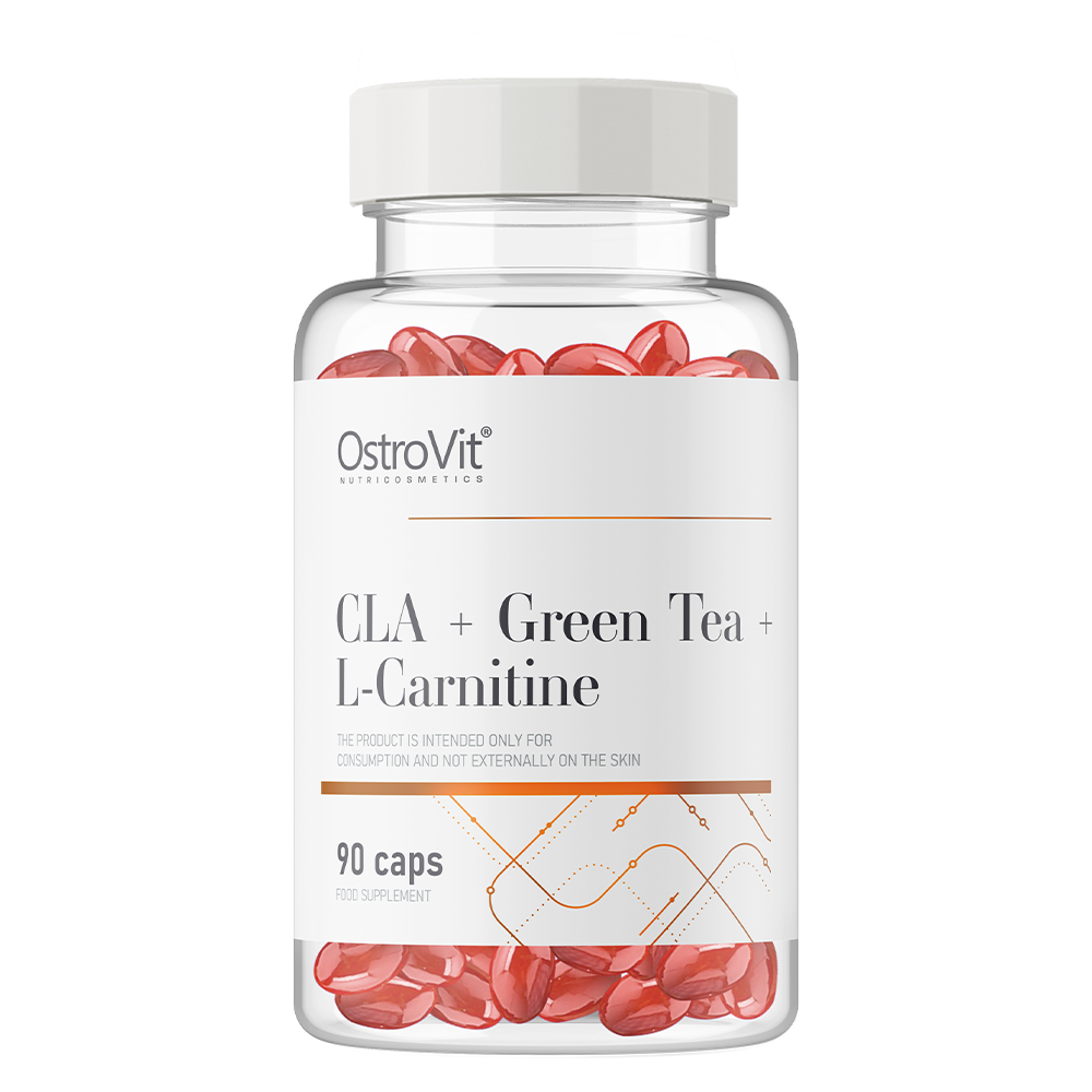 OstroVit-CLA-Green-Tea-L-carnitine-90-softgel-kaina-akcija
