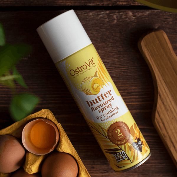 OstroVit Cooking Spray Butter flavoured 250 ml naudojimas