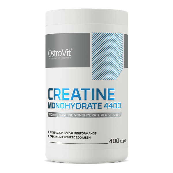 OstroVit Creatine Monohydrate 4400 mg 400 capsules kaina
