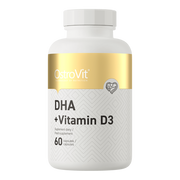 OstroVit DHA + Vitamin D3 60 capsules kaina