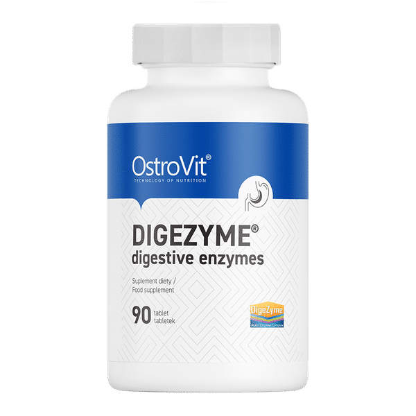 OstroVit Digezyme Digestive Enzymes 90 tablets kaina