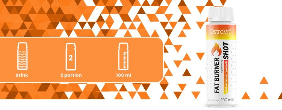 OstroVit Fat Burner Shot without caffeine 100 ml baneris