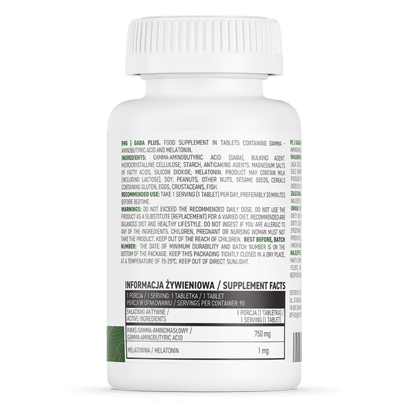 OstroVit GABA PLUS 90 tabs sudetis