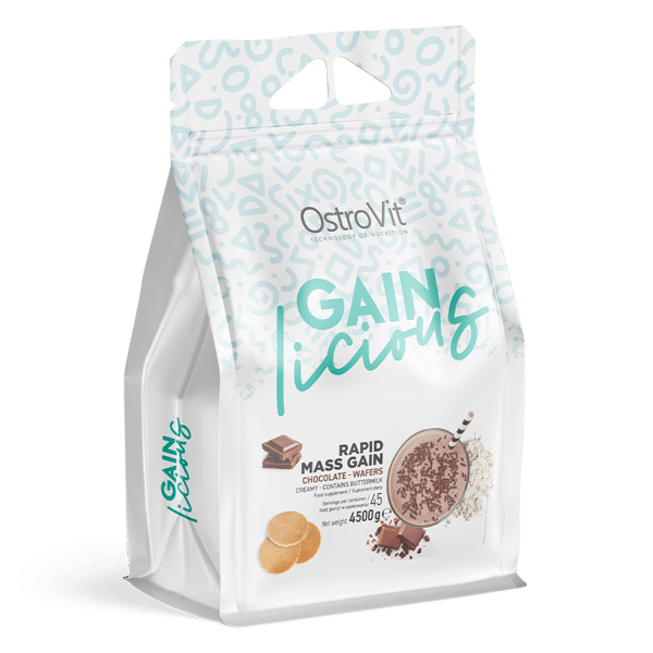 OstroVit-GAINlicious-4500-g-Mass-Gainer-chocolate-wafers-kaina
