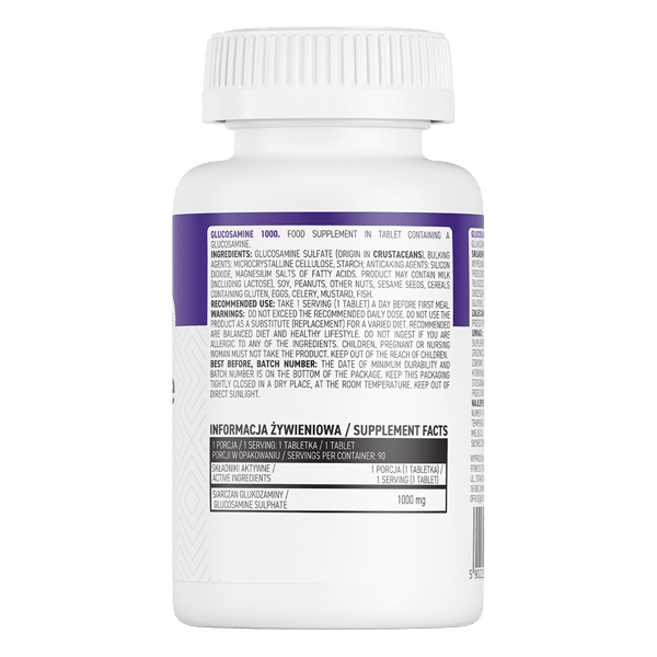 Composition of OstroVit Glucosamine 1000 90 tabs