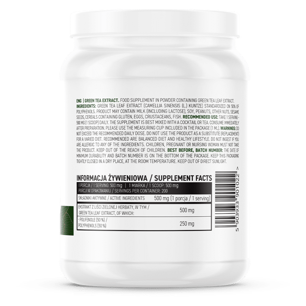OstroVit Green Tea Extract 100 g back