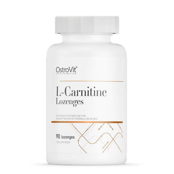 OstroVit L-Carnitine Lozenges 90 tabs green apple kaina
