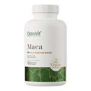 OstroVit Maca VEGE – aukštos kokybės maca šaknų ekstraktas (10:1), skirtas energijai, ištvermei ir hormonų balansui palaikyti. 🌿 90 veganiškų tablečių!