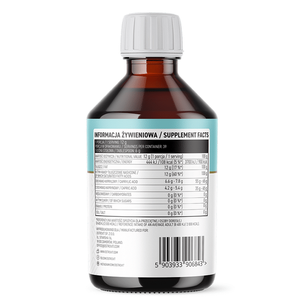OstroVit MCT Coconut Oil 500 ml sudetis