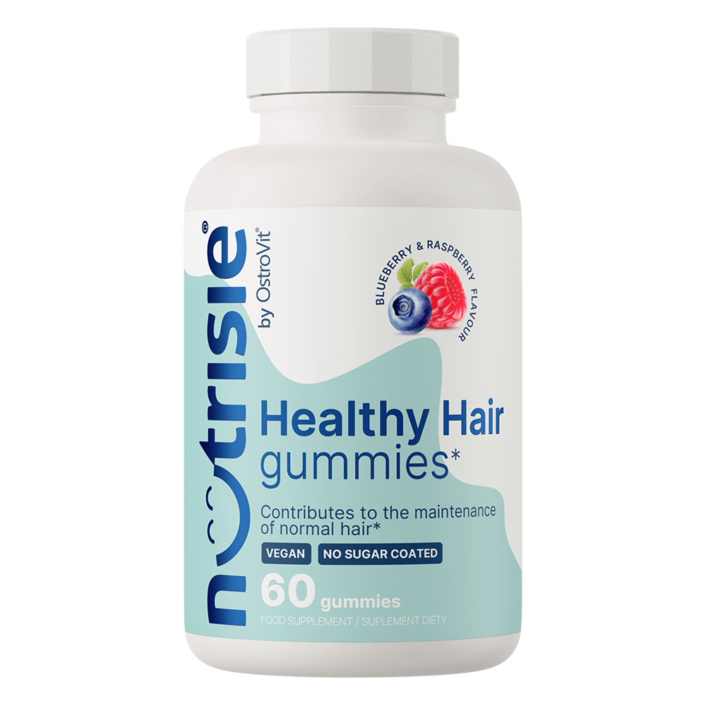 OstroVit NUTRISIE® Healthy Hair Gummies 60 pieces blueberry-raspberry kaina