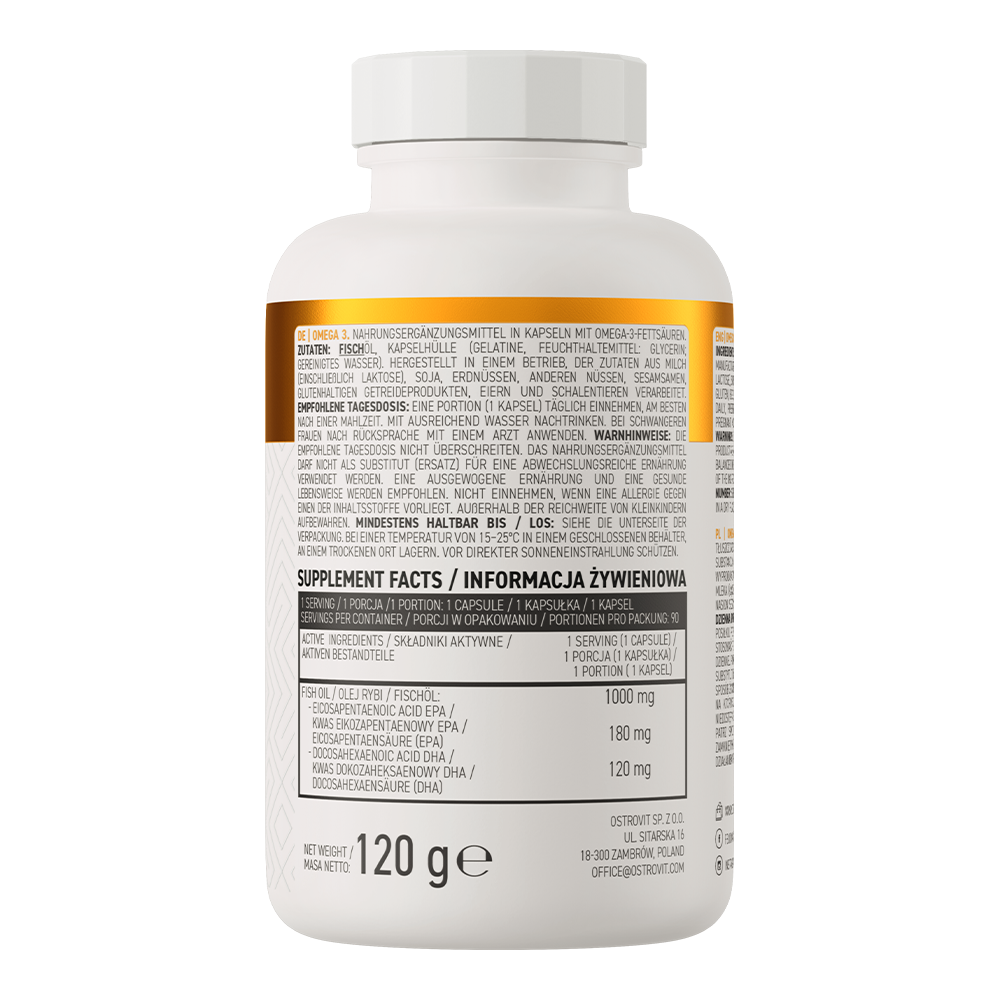 OstroVit Omega 3 90 caps sudetis