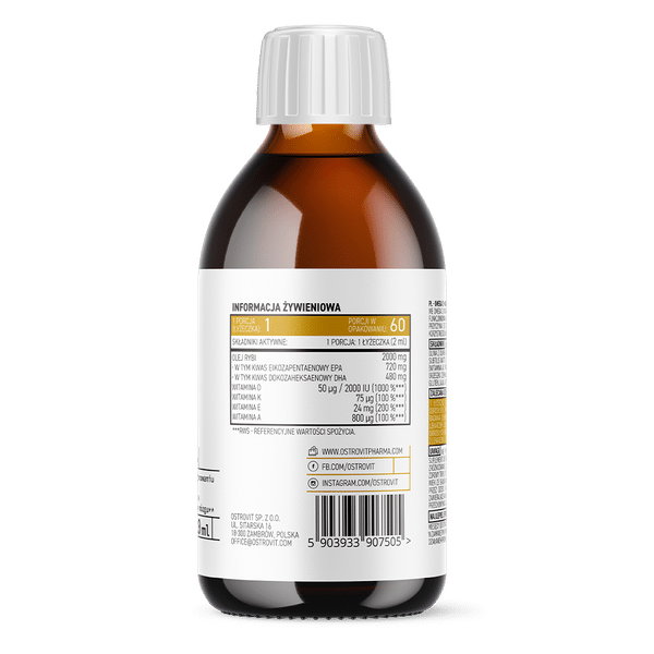 OstroVit Pharma Omega 3 + ADEK 120 ml 2