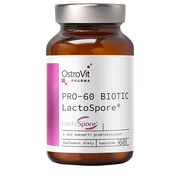 OstroVit Pharma PRO-60 BIOTIC LactoSpore 60 capsules kaina