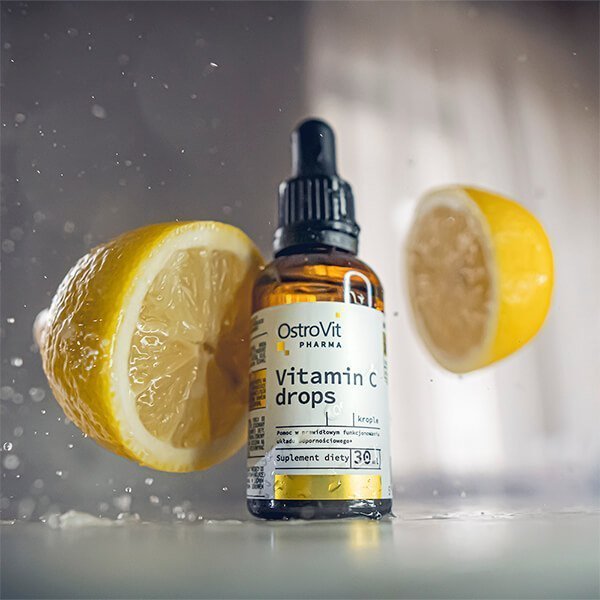 OstroVit Pharma Vitamin C drops 30 ml kaina pigu