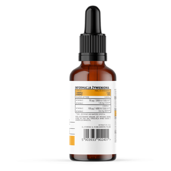 OstroVit Pharma Vitamin D3 4000 IU drops 30 ml sudetis